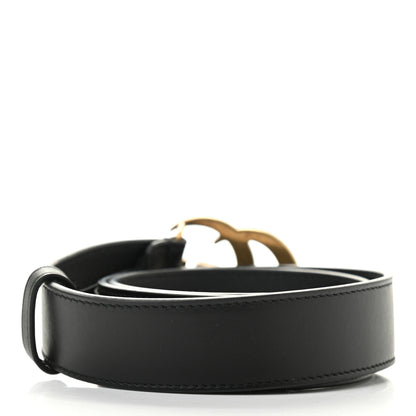 Gucci Moon Calfskin Double G 30mm Belt 70 28 Black 2 of 8