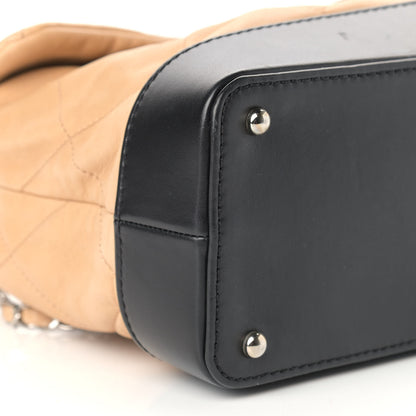 Chanel Calfskin Quilted VIP Flap Beige Black 8 of 14