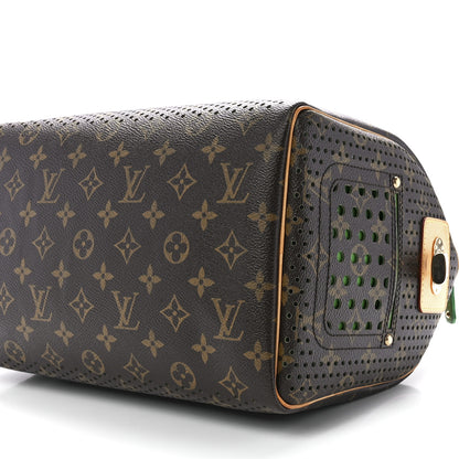 Louis Vuitton Monogram Perforated Speedy 30 Green 9 of 11