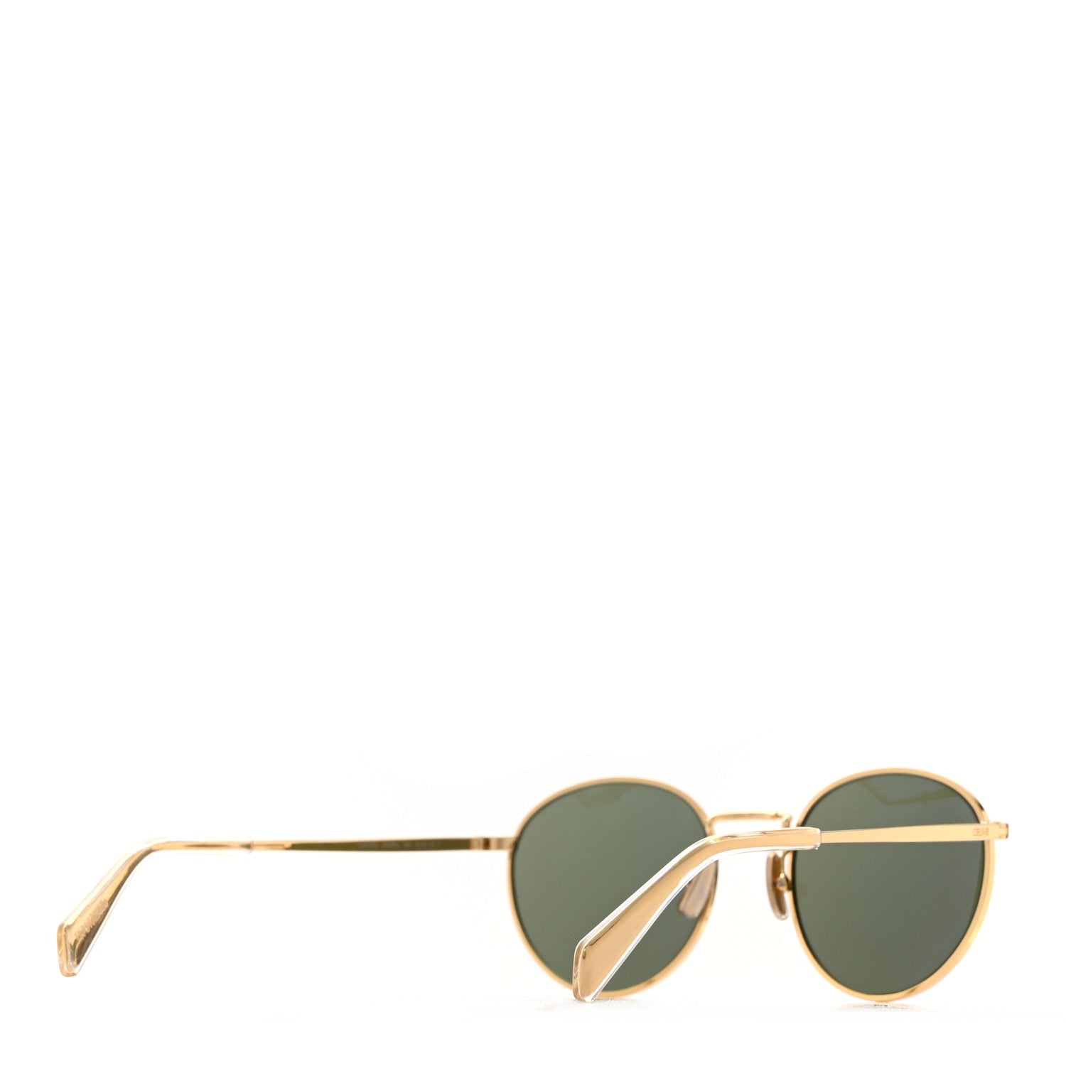 Celine Metal Round Sunglasses CL40100U Gold 4 of 8