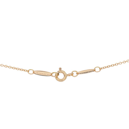 Tiffany 18K Rose Gold Diamond .14ct Elsa Peretti Diamonds by the Yard Pendant Necklace 4 of 5