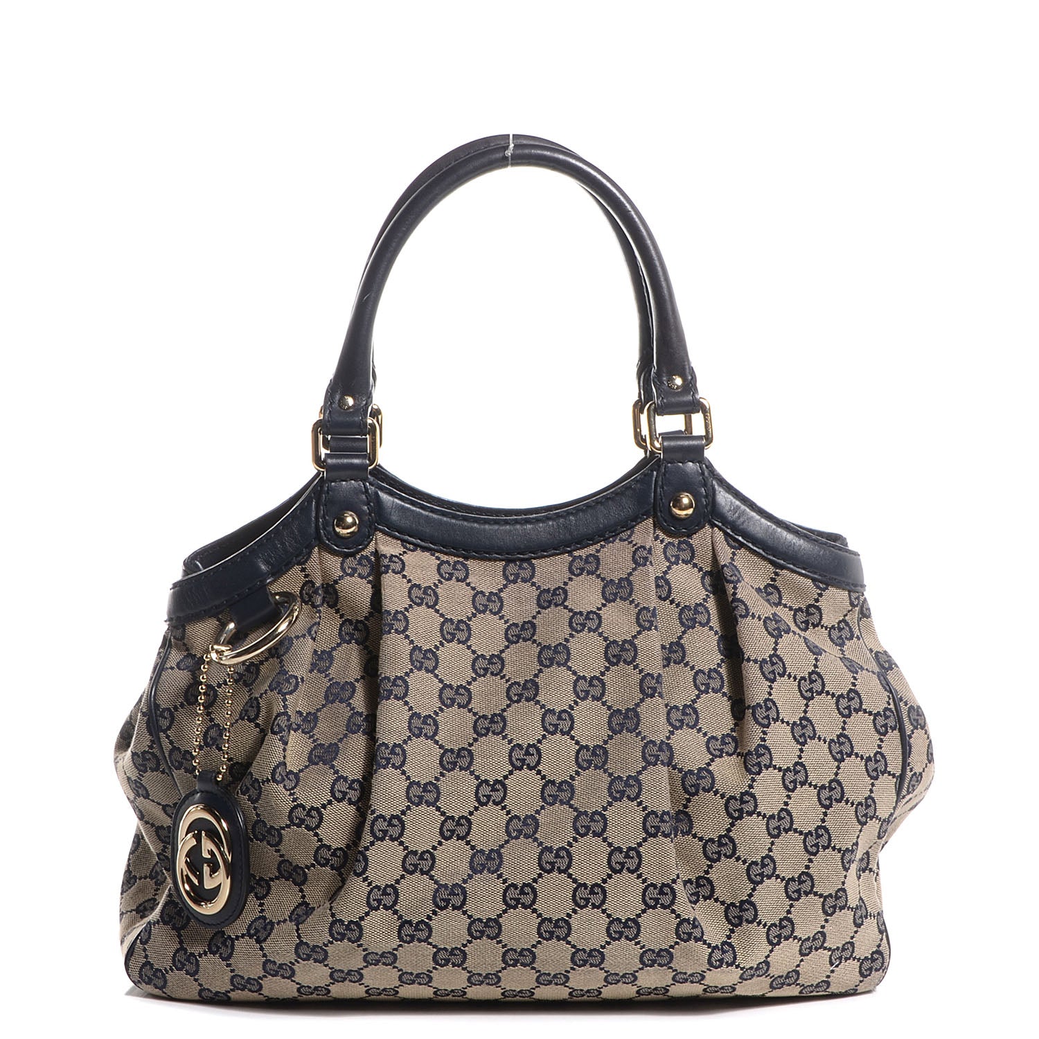 Gucci Monogram Medium Sukey Tote Navy 1 of 7