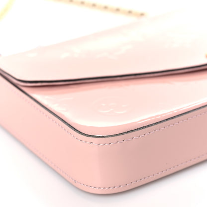 Louis Vuitton Vernis Felicie Chain Wallet Rose Ballerine 11 of 11