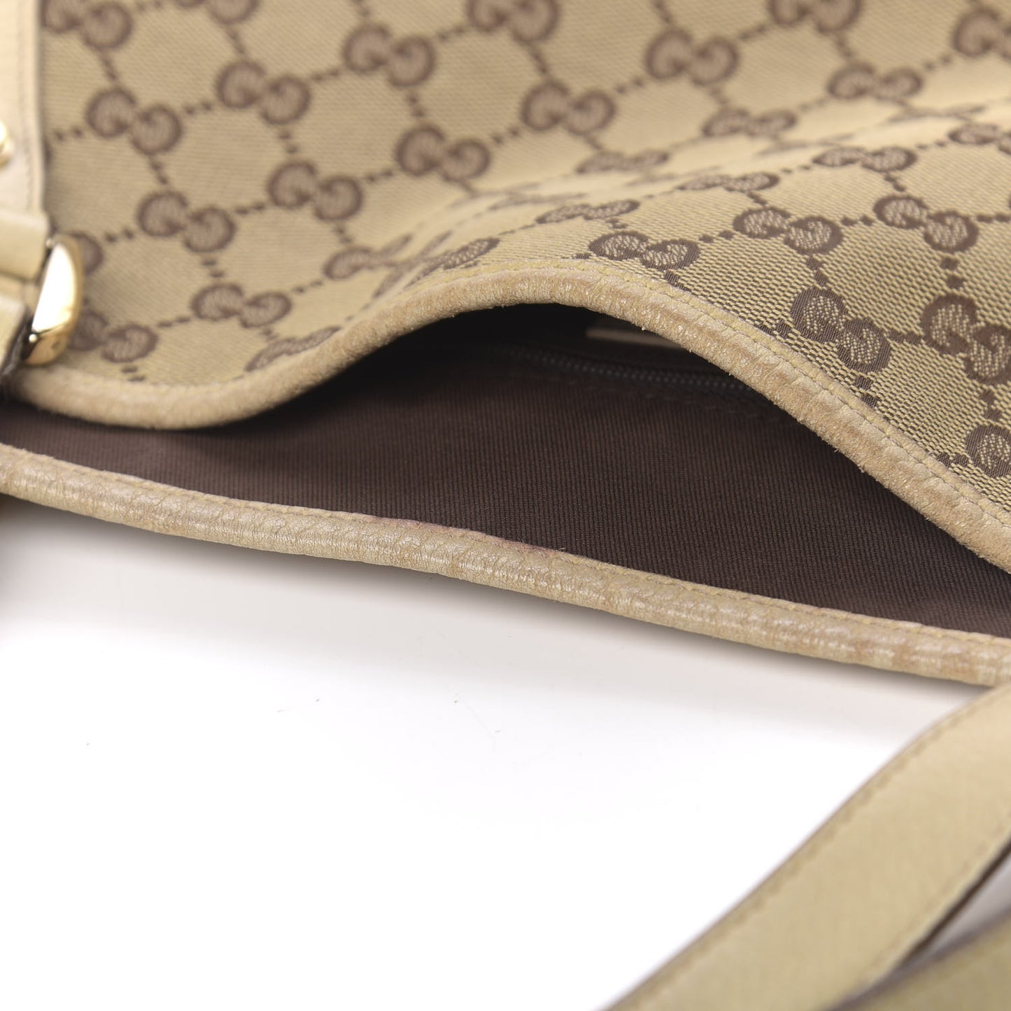 Monogram Medium Abbey Shoulder Bag Off White