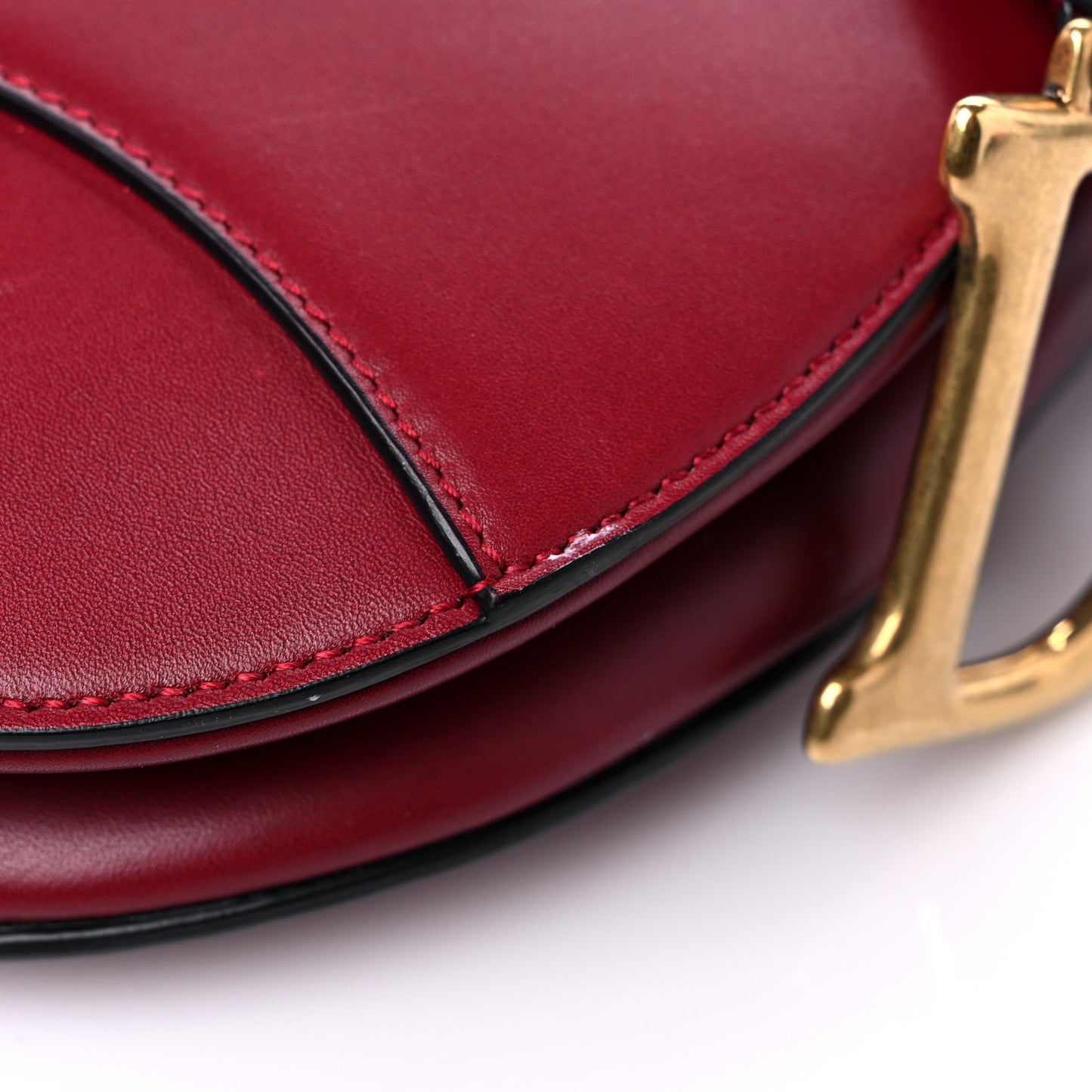 Calfskin Saddle Bag Scarlet