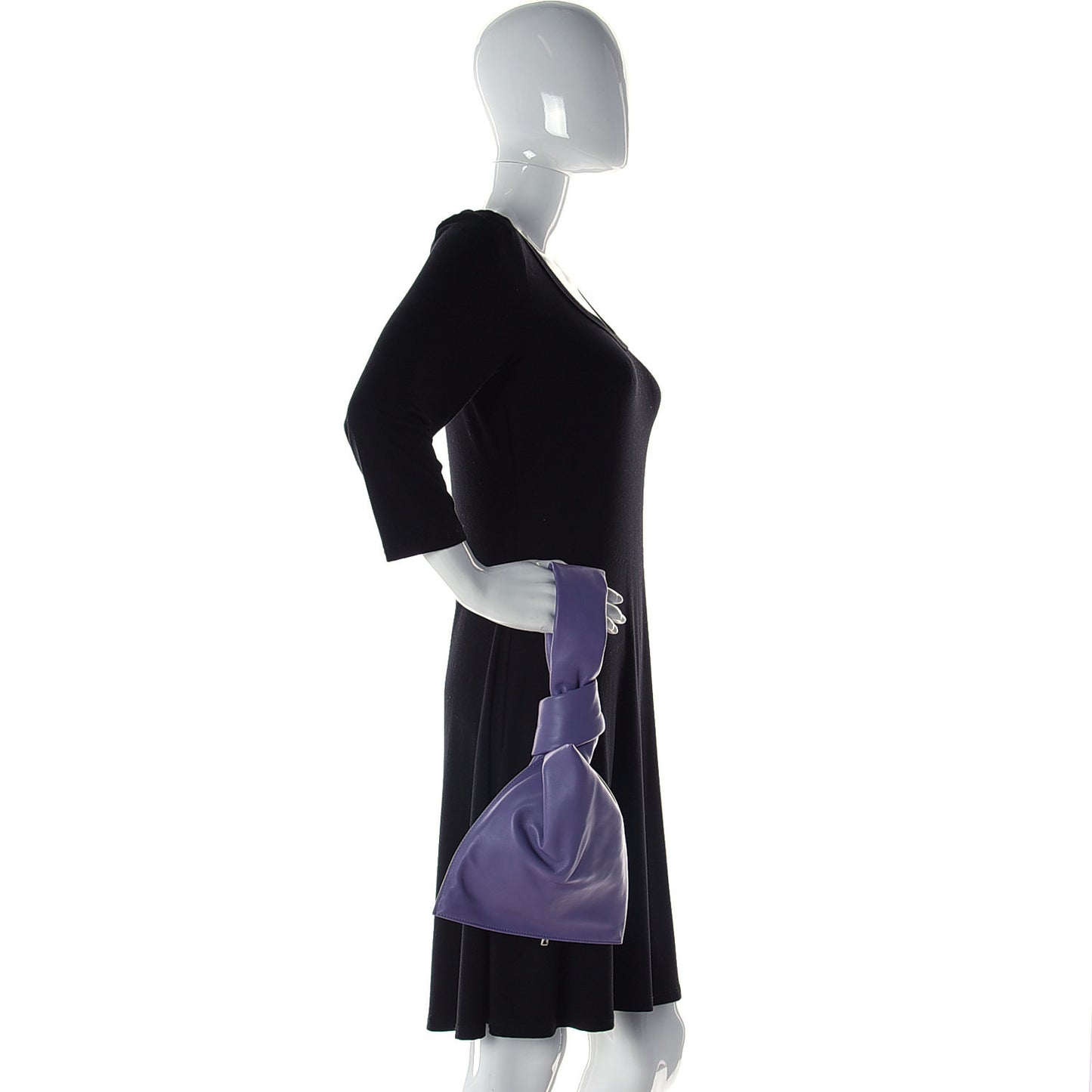 Calfskin Mini BV Twist Lavender