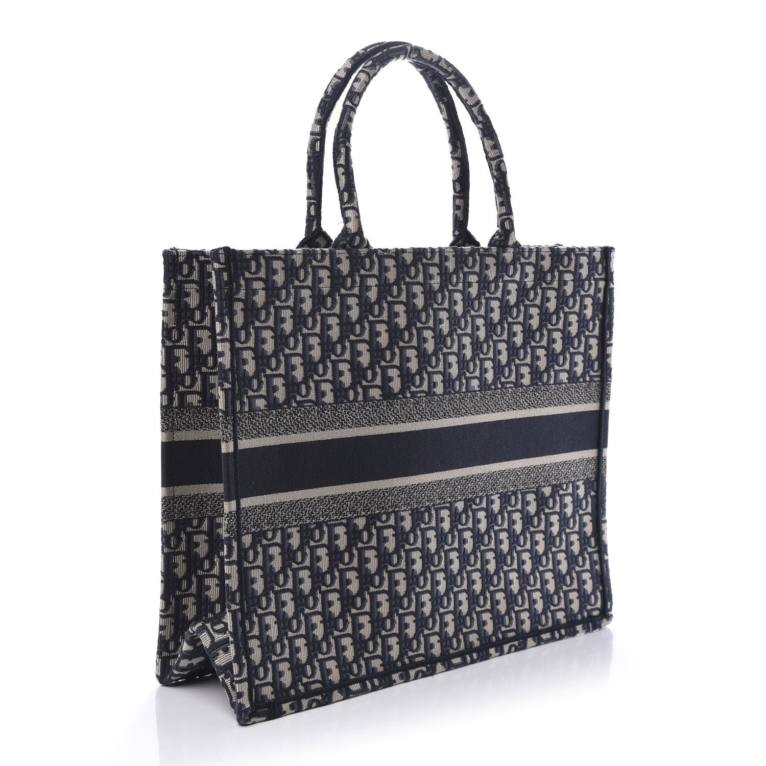 Christian Dior Oblique Book Tote Blue Multicolor 3 of 10