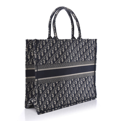Christian Dior Oblique Book Tote Blue Multicolor 3 of 10