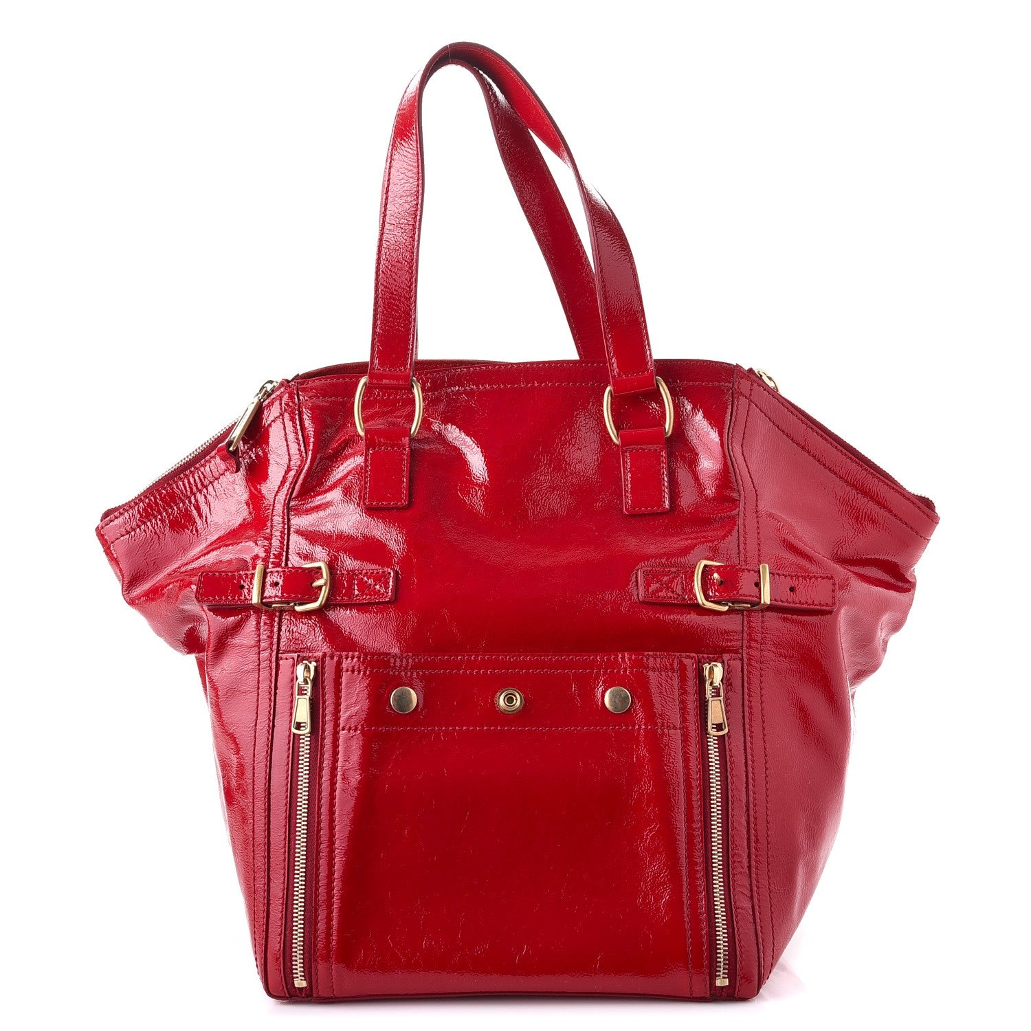 Saint Laurent Patent Large Downtown Red 1 of 7