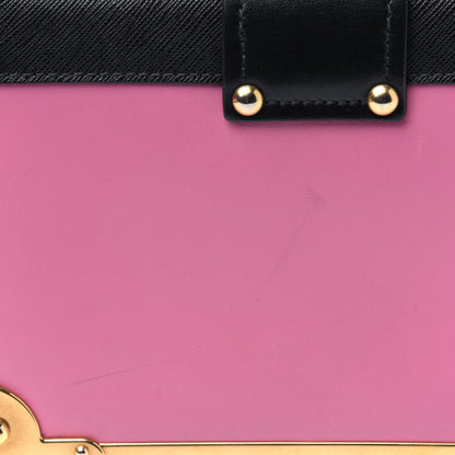 Prada City Calf Saffiano Cahier Bag Geranio Black 16 of 18