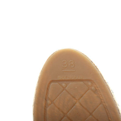 Chanel Calfskin Chain CC Espadrilles 38 Black 9 of 11