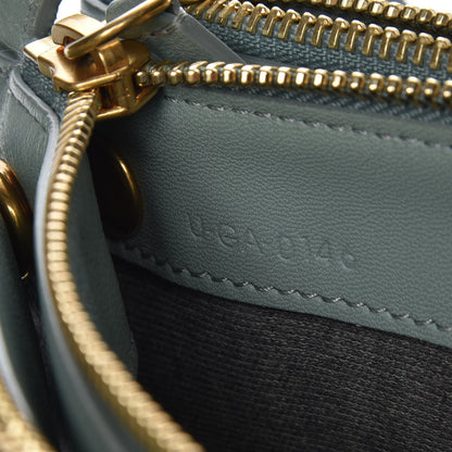 Celine Lambskin Large Trio Crossbody Bag Jade 7 of 7