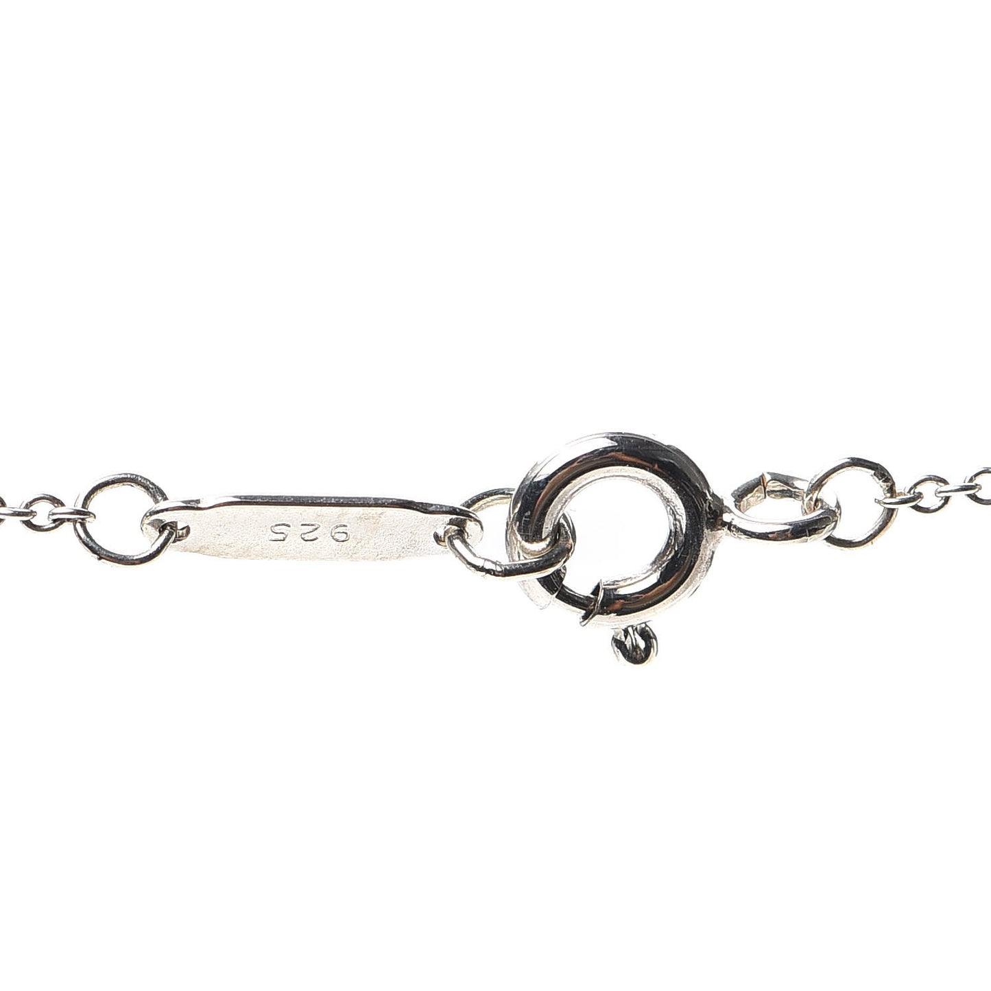 Sterling Silver Return to Tiffany Double Heart Drop Necklace