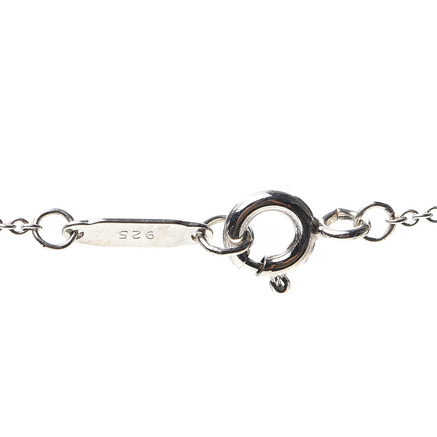 Tiffany Sterling Silver Return to Tiffany Double Heart Drop Necklace 4 of 5