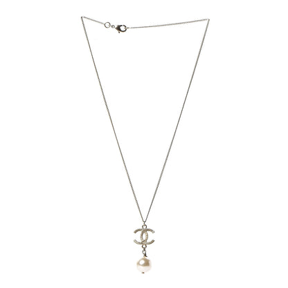 Chanel Pearl CC Drop Necklace Gold 3 of 4