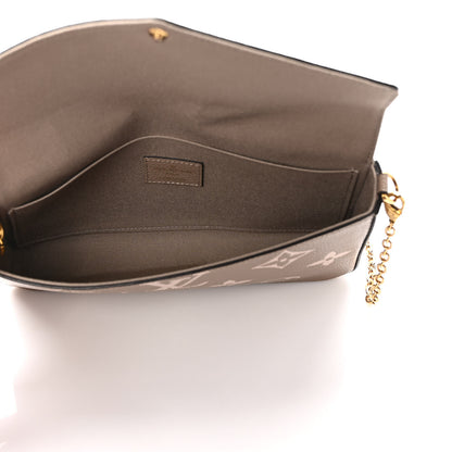 Louis Vuitton Empreinte Monogram Giant Felicie Pochette Tourterelle Creme 5 of 8