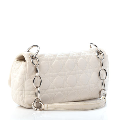 Christian Dior Lambskin Cannage Small Rendezvous Flap White 4 of 11