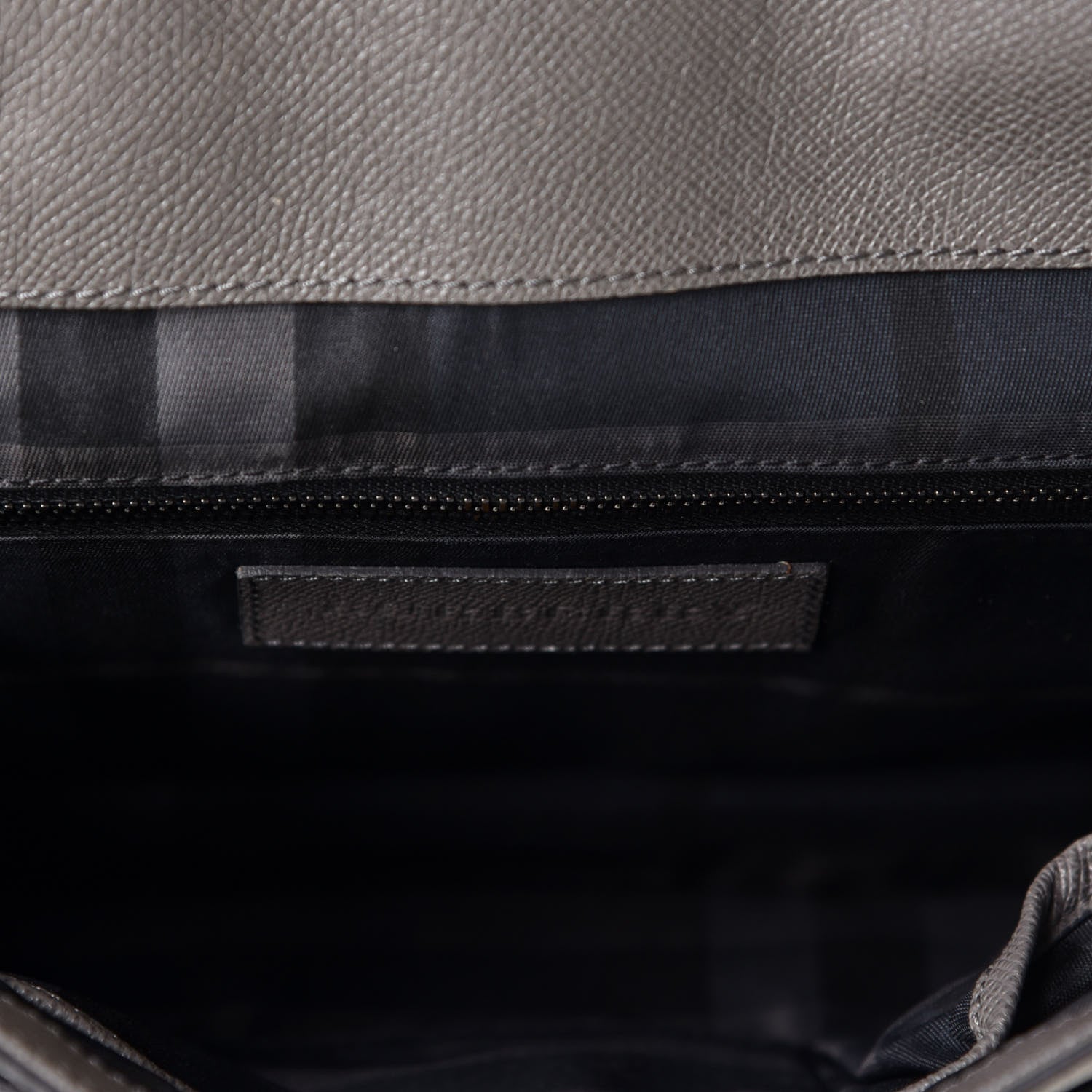 Burberry London Grainy Calfskin Rivendale Messenger Bag Grey 7 of 8