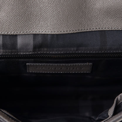Burberry London Grainy Calfskin Rivendale Messenger Bag Grey 7 of 8
