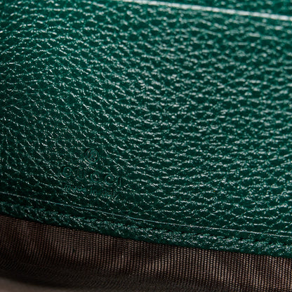 Gucci Grainy Calfskin Zumi Zip Around Wallet Vintage Green 6 of 8