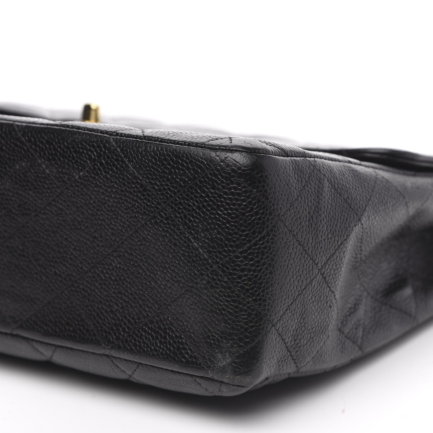 Caviar Jumbo Single Flap Black