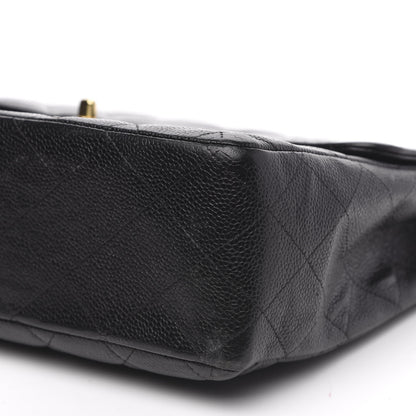 Chanel Caviar Jumbo Single Flap Black 10 of 14