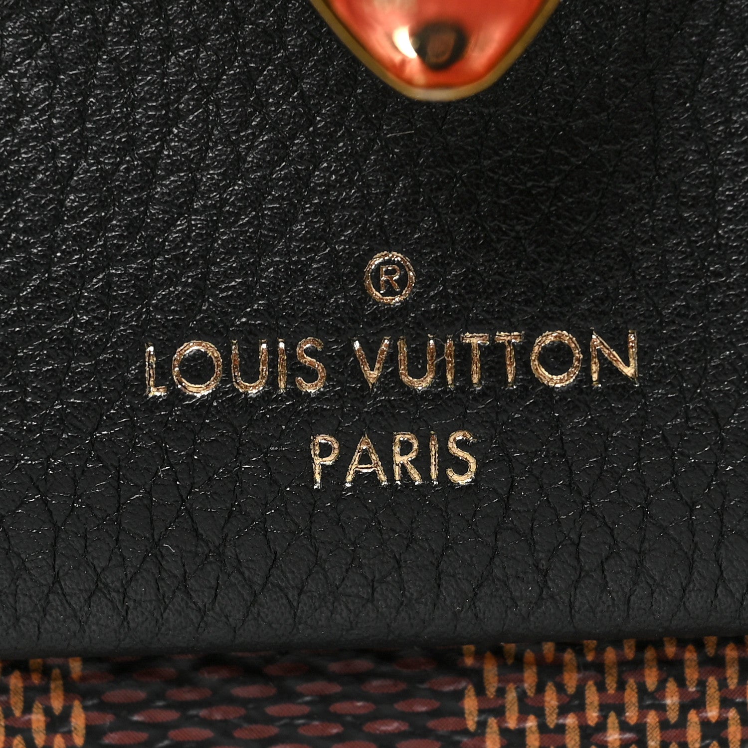 Louis Vuitton Damier Ebene Vavin Chain Wallet Black 9 of 9