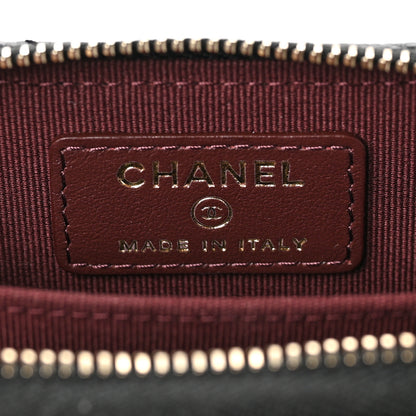 Chanel Caviar Quilted Zip Card Holder Black 5 of 6