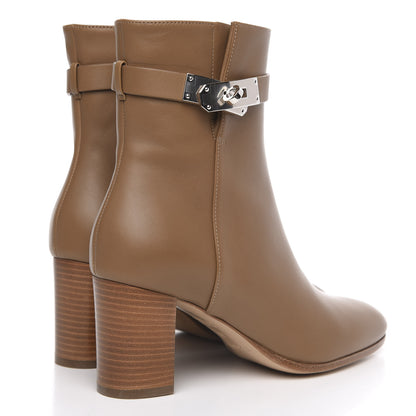Hermes Calfskin Saint Germain Ankle Boots 36 Brun Fume 4 of 8