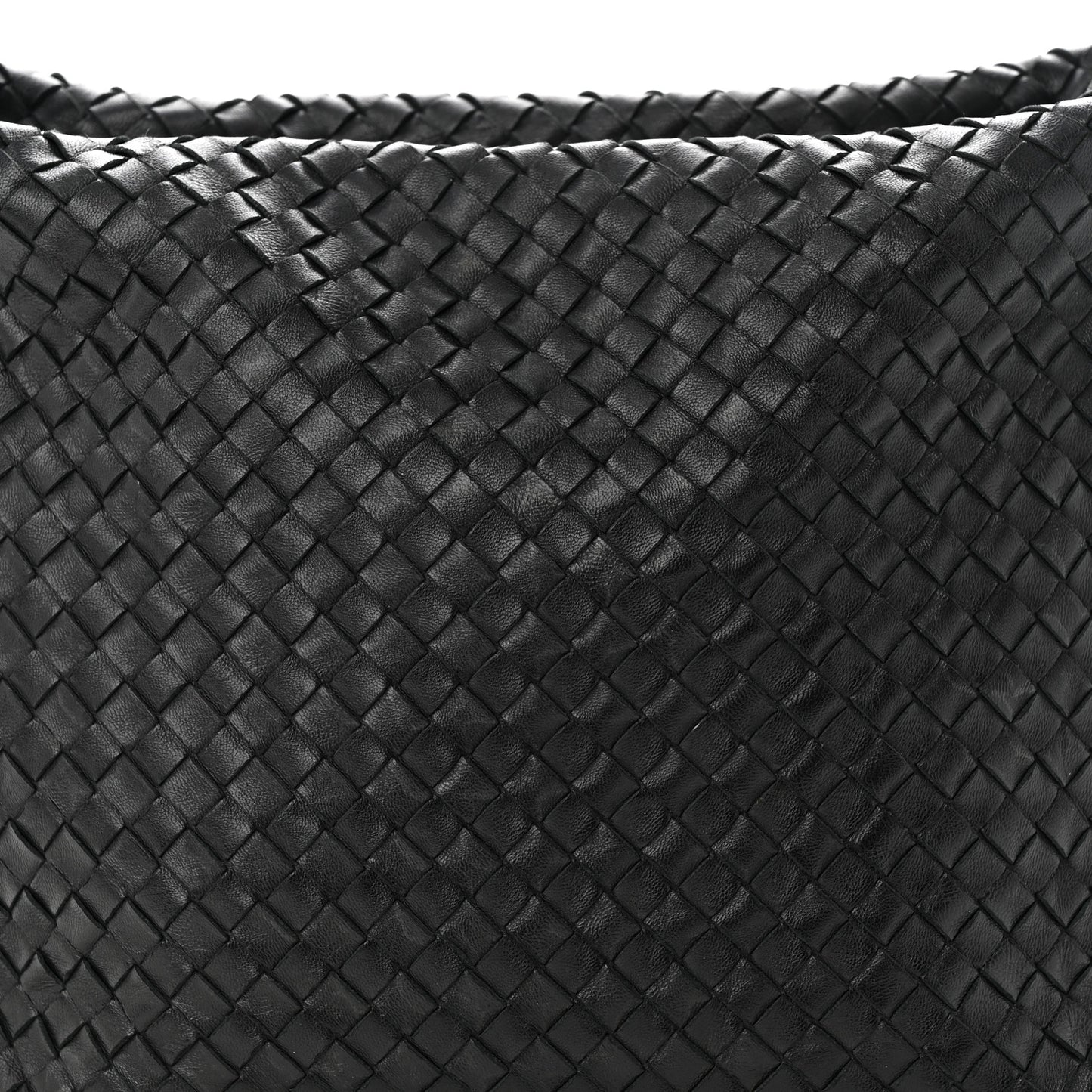 Nappa Intrecciato Shoulder Bag Black