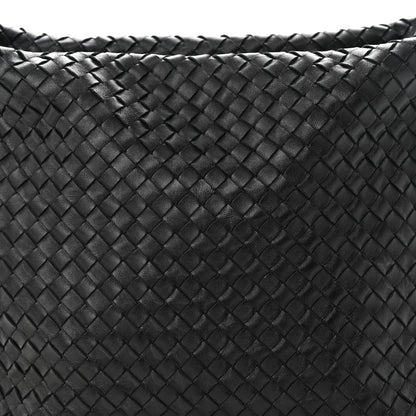 Bottega Veneta Nappa Intrecciato Shoulder Bag Black 8 of 12