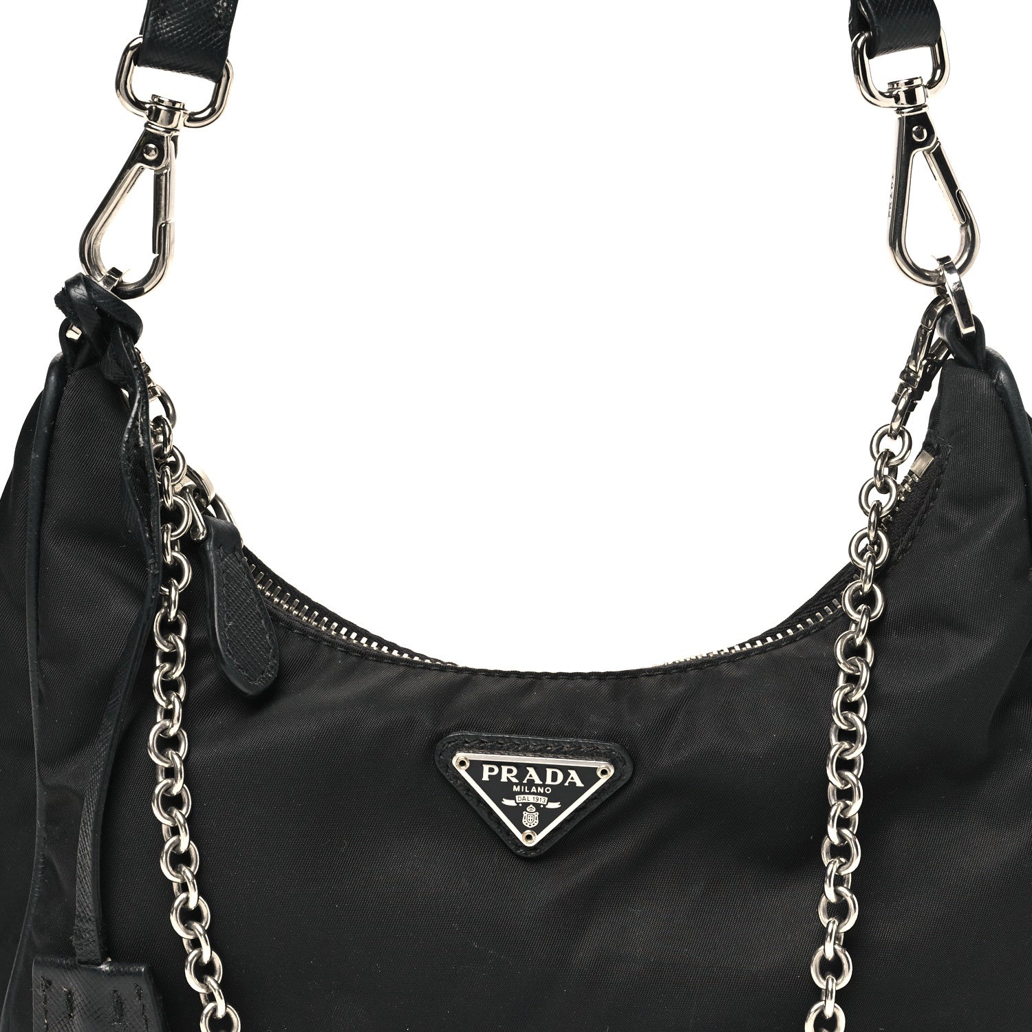 Prada Nylon Re-Edition 2005 Shoulder Bag Black 8 of 12