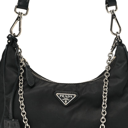 Prada Nylon Re-Edition 2005 Shoulder Bag Black 8 of 12