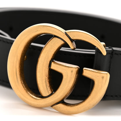 Gucci Calfskin Double G 30mm Belt 100 40 Black 6 of 7