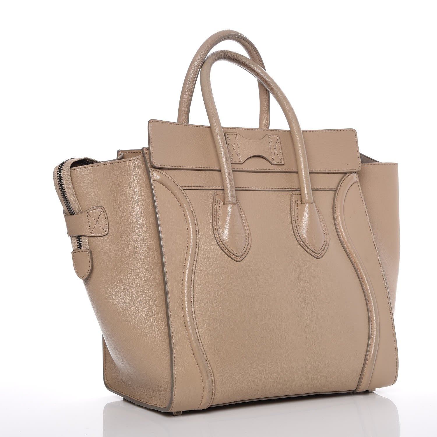 Celine Goatskin Mini Luggage Sand 3 of 15
