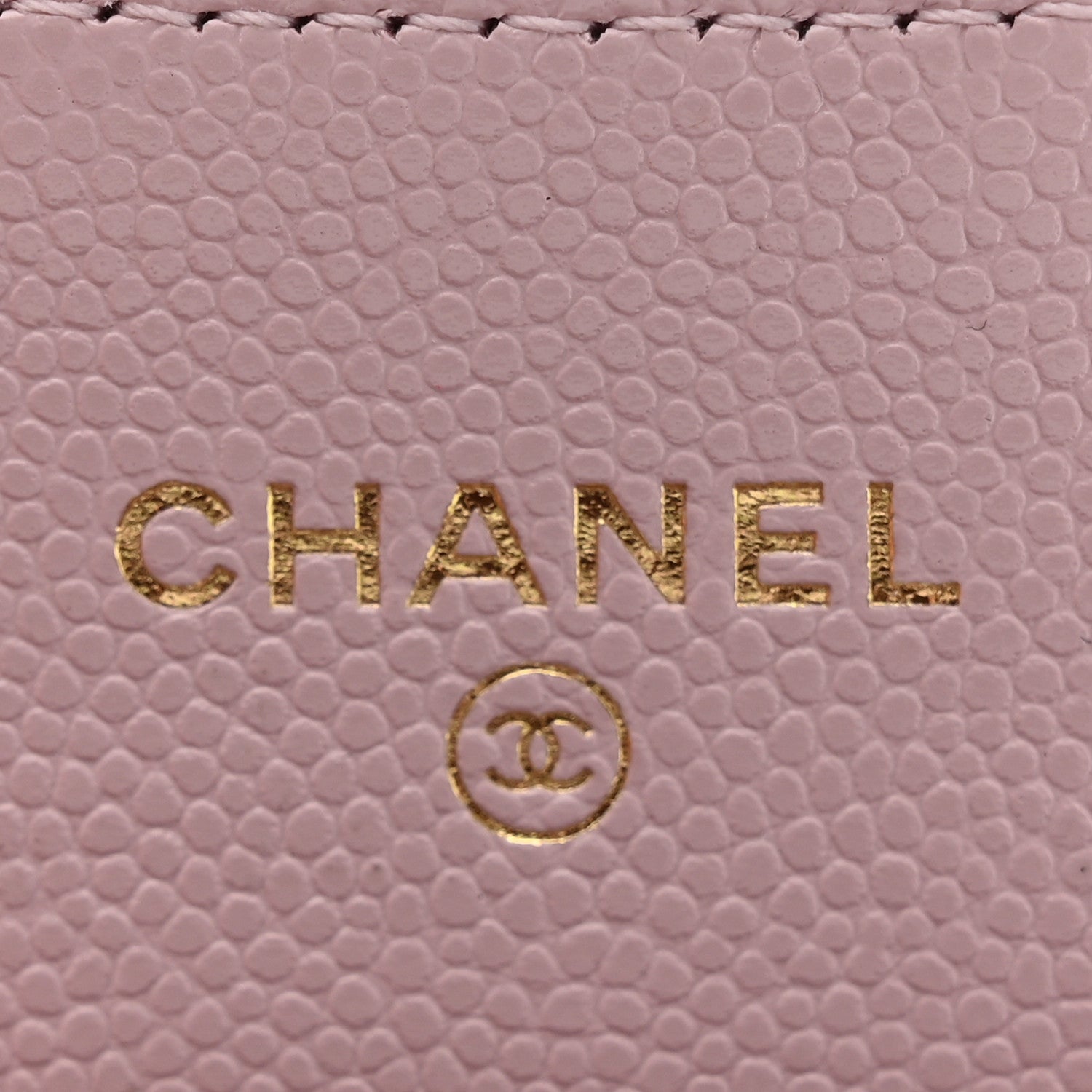 Chanel Caviar Quilted Flap Card Holder Wallet Light Pink 6 of 9