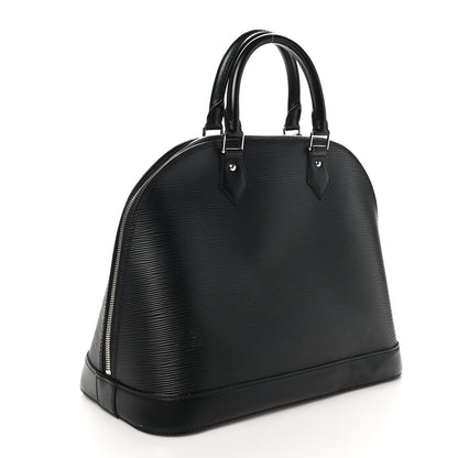 Louis Vuitton Epi Alma MM Black 3 of 10