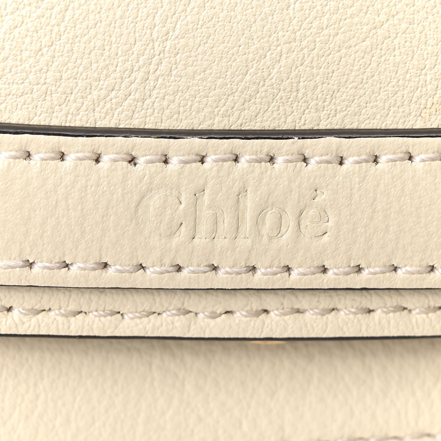 Chloe Calfskin Suede Medium Nile Bracelet Bag Off White 6 of 10