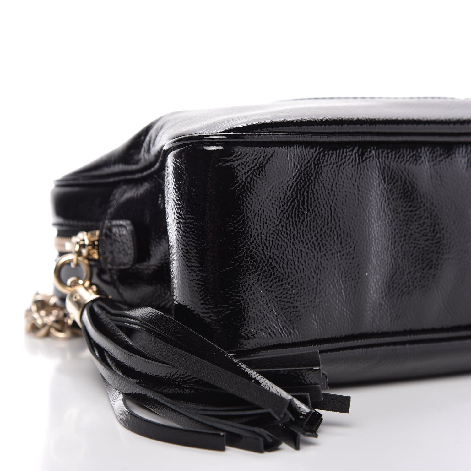 Gucci Soft Patent Small Soho Bowler Black 6 of 10