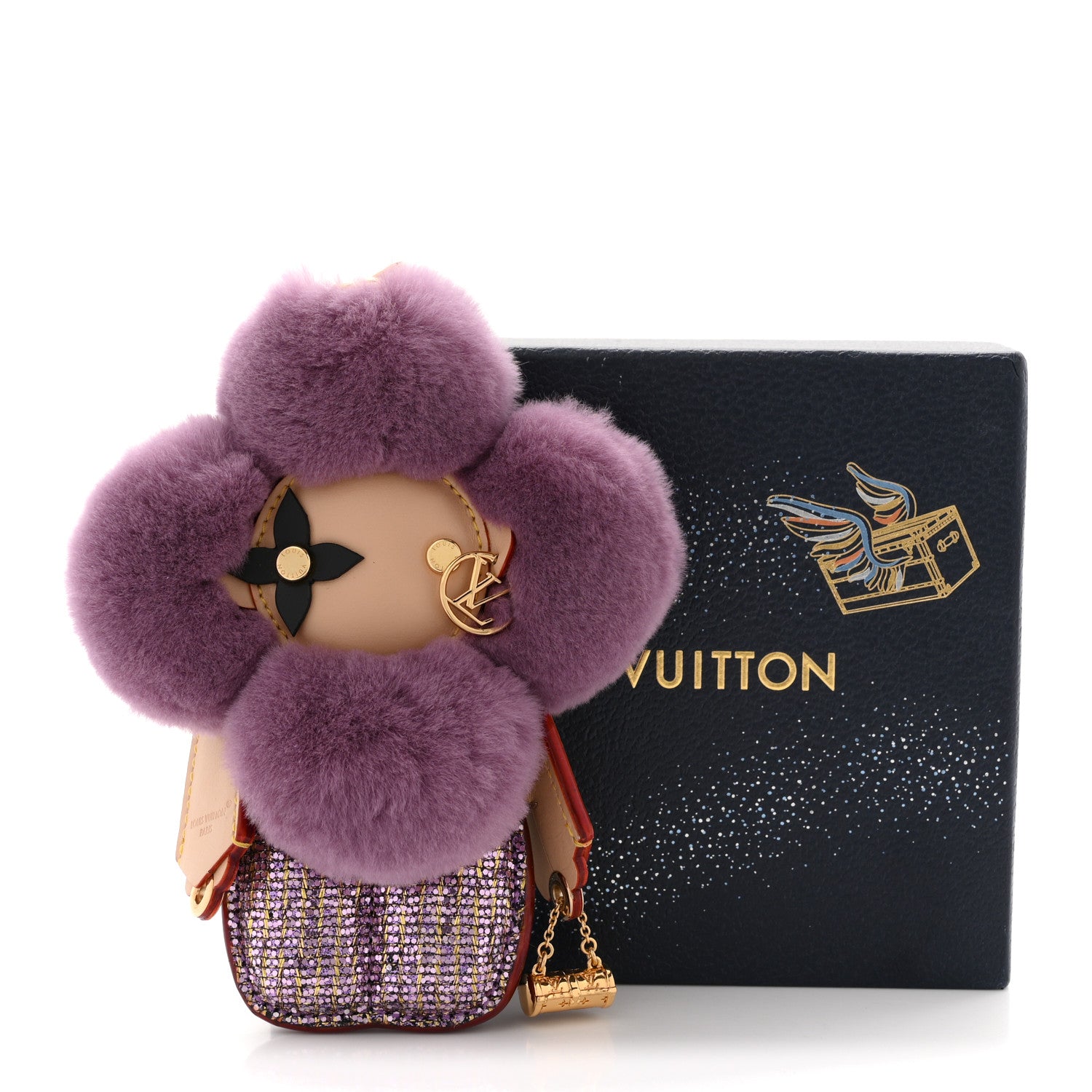 Louis Vuitton Monogram Vivienne Fashionista Bag Charm Key Holder