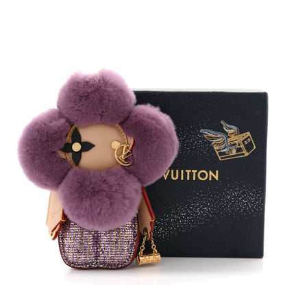 Louis Vuitton Monogram Vivienne Fashionista Bag Charm Key Holder Violet 4 of 4
