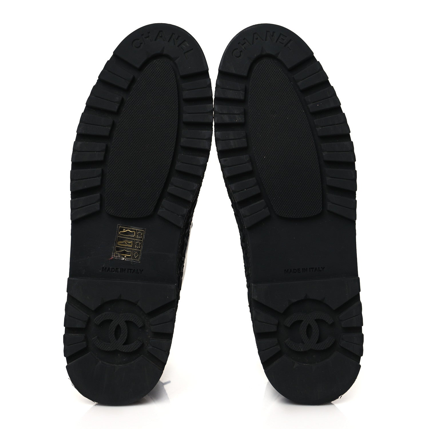 Chanel Calfskin Lace Up Cap Toe CC Boots 39.5 Black 5 of 9