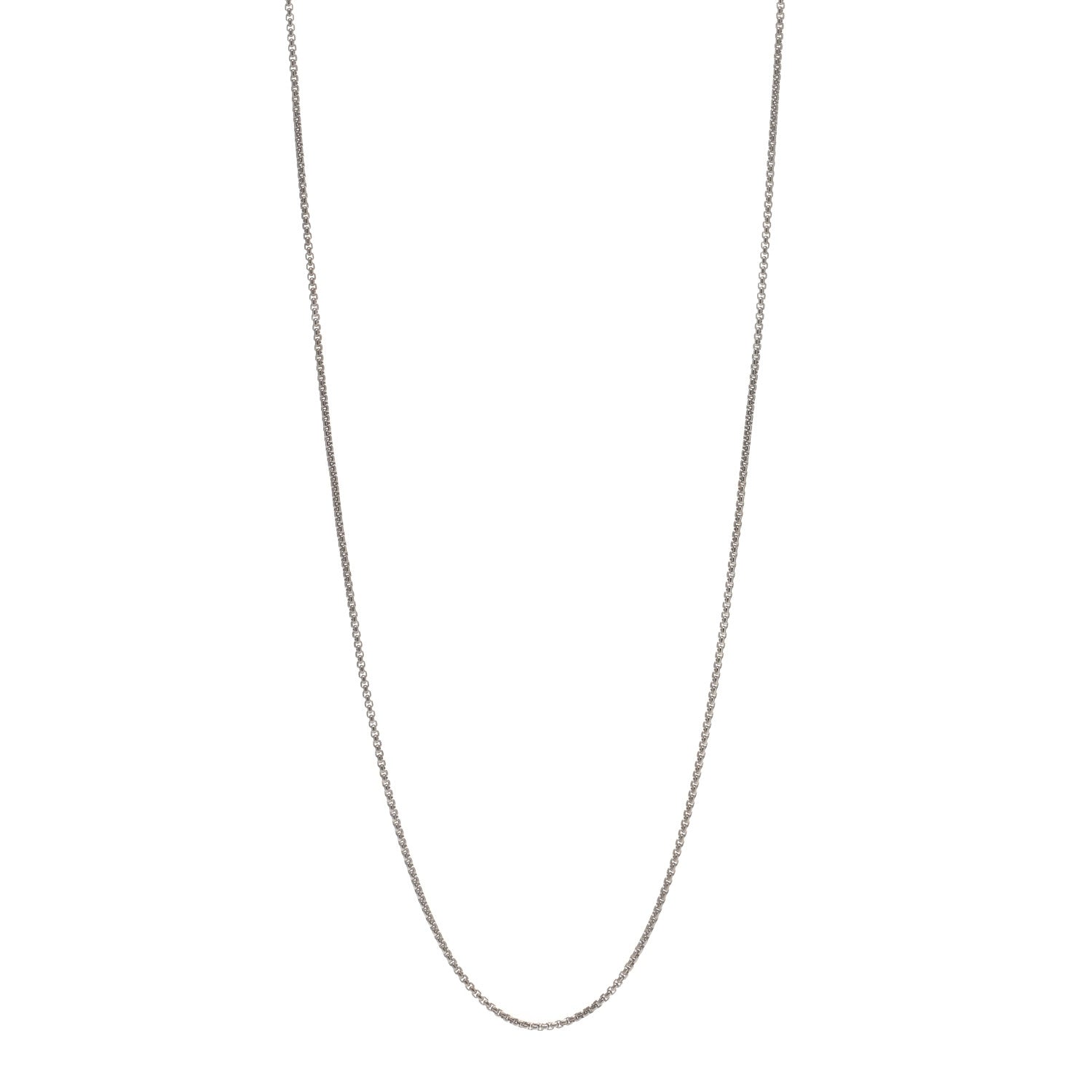 David Yurman Stainless Steel 14K Rose Gold 2.7mm Box Chain Necklace 41" 1 of 3