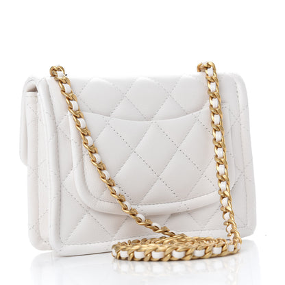 Chanel Caviar Quilted Mini Sweet Classic Flap White 3 of 11