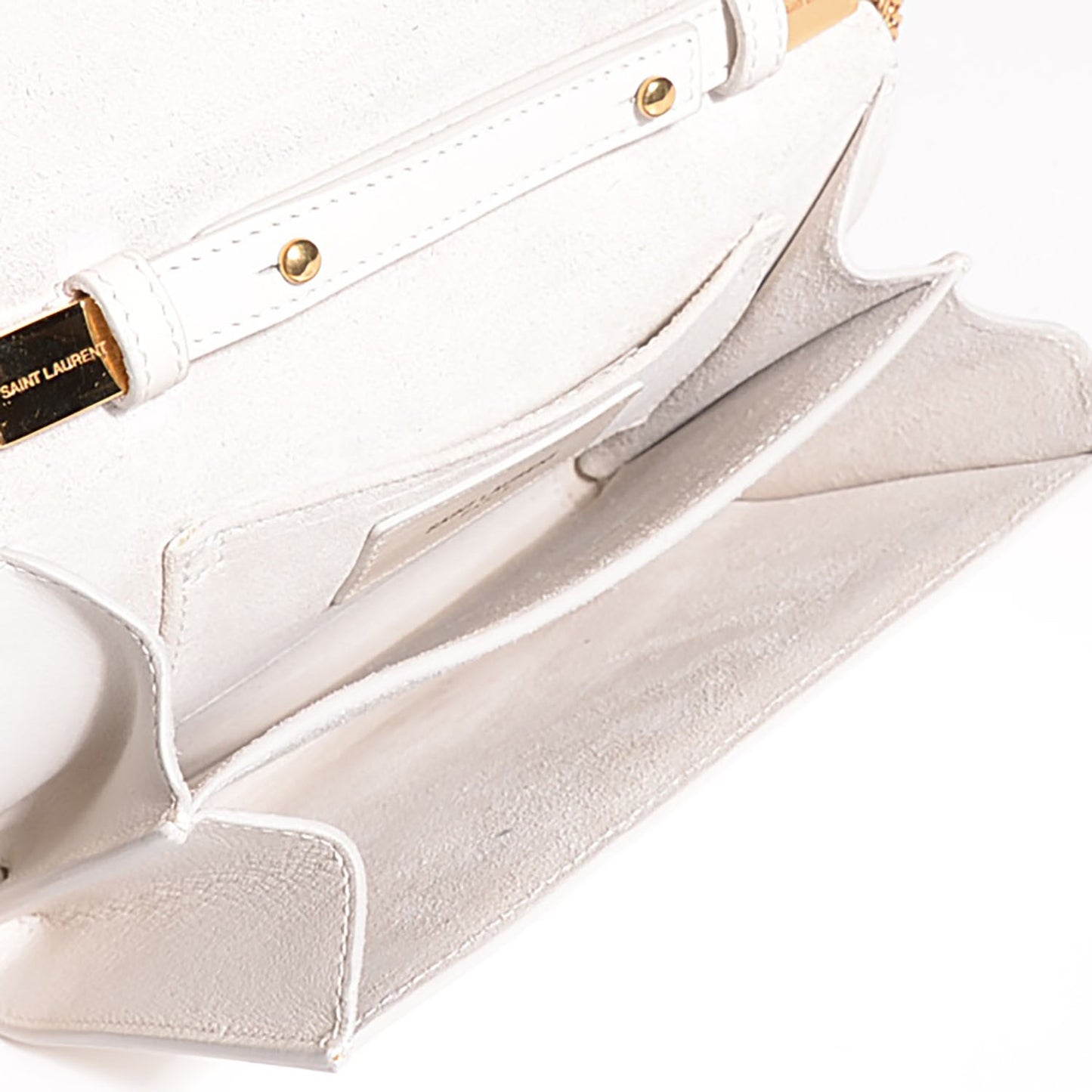 Calfskin Small Classic Y Shoulder Bag Porcellana