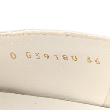 Chanel Lambskin Quilted Womens CC Stroll Sneakers 36 White 9 of 11