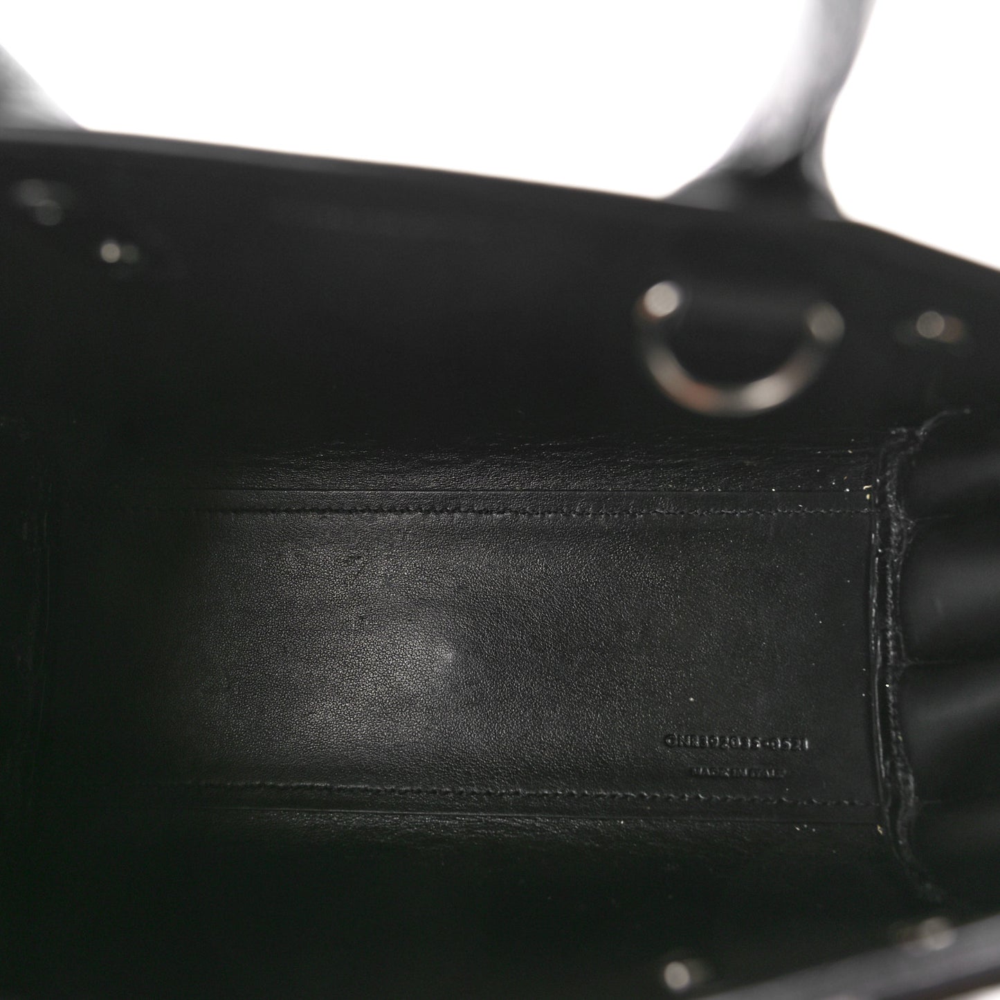 Grained Calfskin Nano Sac De Jour Black