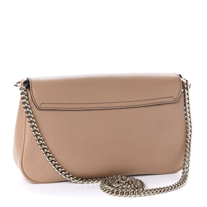 Gucci Pebbled Calfskin Medium Soho Flap Crossbody Camelia 4 of 11