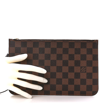 Louis Vuitton Damier Ebene Neverfull MM GM Pochette 2 of 10