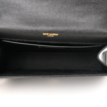 Saint Laurent Grain De Poudre Medium Classic Monogram Kate Tassel Satchel Black 5 of 14